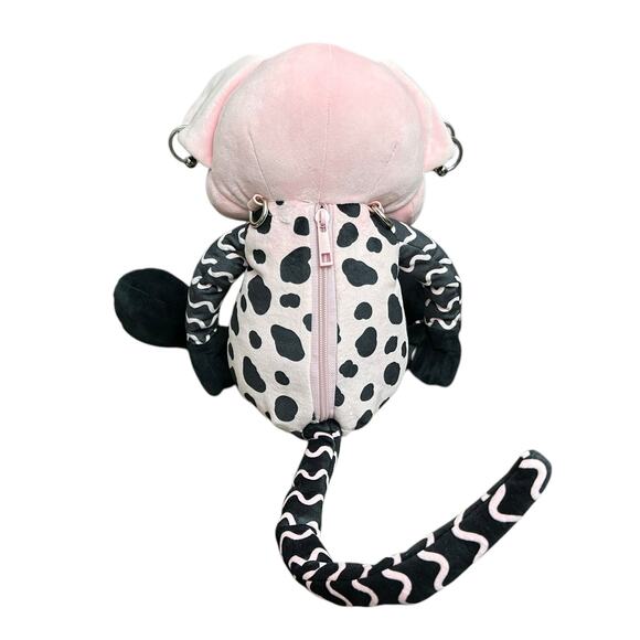 RARE Dolls Kill Exclusive Rat Plushie Crossbody Bag Embroidered Pink Punk Goth - Picture 2 of 4